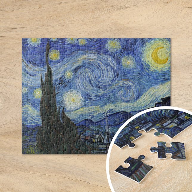 Quebra-cabeça Starry Night | Vincent Van Gogh (Criador carregado)