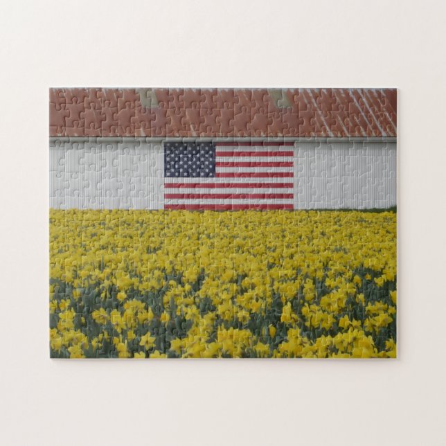 Quebra-cabeça Stars, Stripes & Springtime Blooms Puzzle (Horizontal)