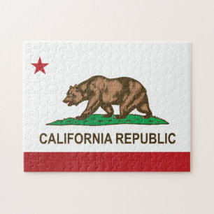 Quebra-cabeça State Flag of California, EUA