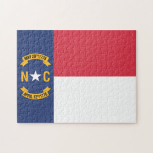Quebra-cabeça State Flag of North Carolina, EUA