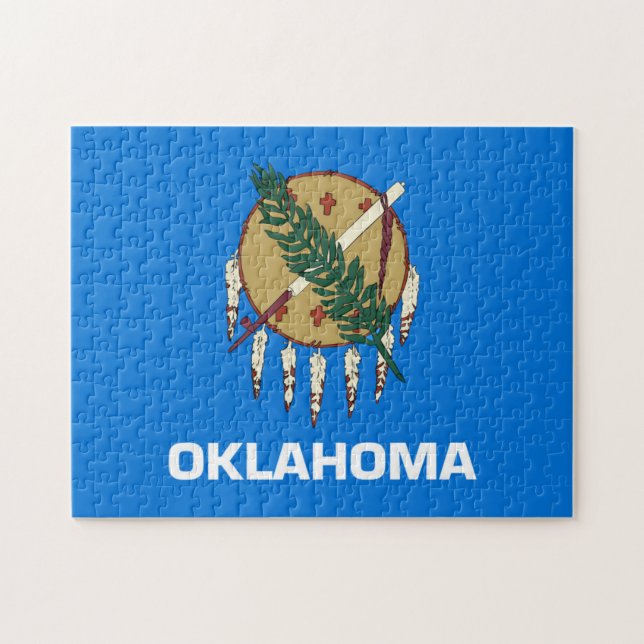 Quebra-cabeça State Flag of Oklahoma, EUA (Horizontal)