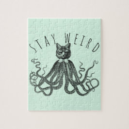 Quebra-cabeça Stay Weird Catopus Cat and Octopus Mashup