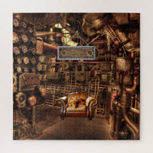 Quebra-cabeça Steampunk~Caverna do Homem~Medidores~Metros~Tubos~