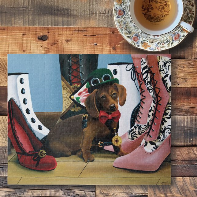 Quebra-cabeça Steampunk Dachshund (Criador carregado)