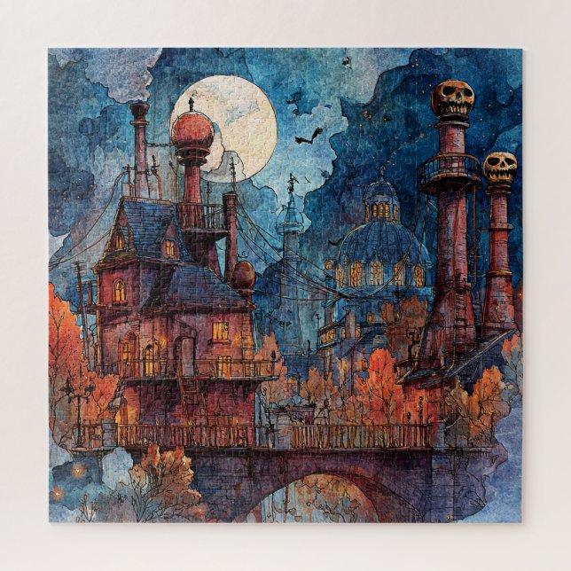 Quebra-cabeça Steampunk de Halloween (Vertical)