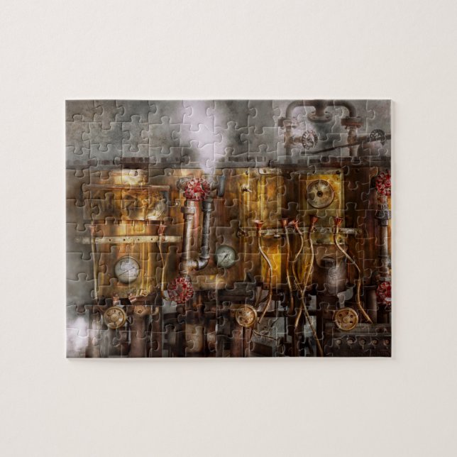 Quebra-cabeça Steampunk - Encanamento - Aparelho de destilação (Horizontal)