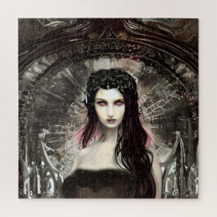 Quebra-cabeça Steampunk Fallen Angel Arte Escura