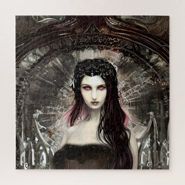 Quebra-cabeça Steampunk Fallen Angel | Arte Escura (Vertical)