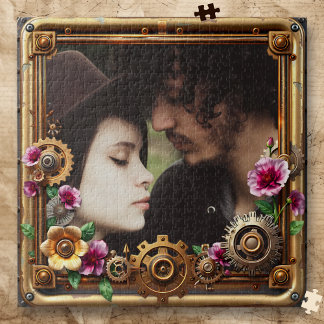 Quebra-cabeça Steampunk Gothic Romantic Photo Personalized