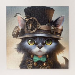 Quebra-cabeça Steampunk Kitten