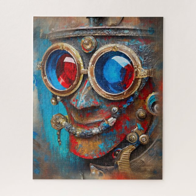 Quebra-cabeça Steampunk O Retrato Do Homem De Tin (Vertical)