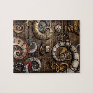 Quebra-cabeça Steampunk - pulso de disparo - máquina do tempo