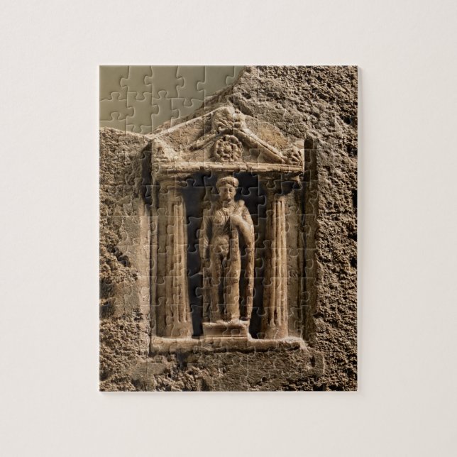 Quebra-cabeça Stele votiva do mármore e do arenito com figu (Vertical)