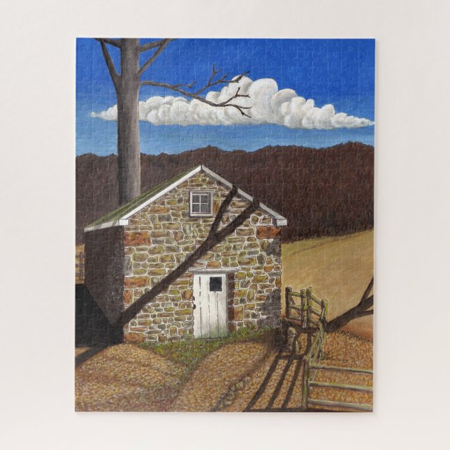 Quebra-cabeça Stone Colonial Primavera House (Vertical)