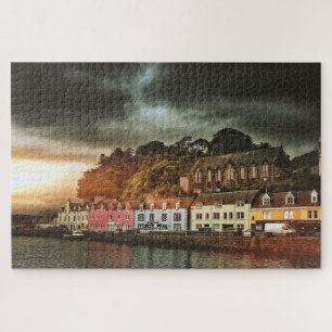 Quebra-cabeça Stormy Portree Isle Of Skye Scotland Viagem Jigsaw