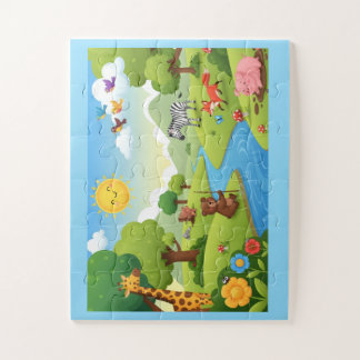 Quebra-cabeça Storybook Animals Puzzle for Children