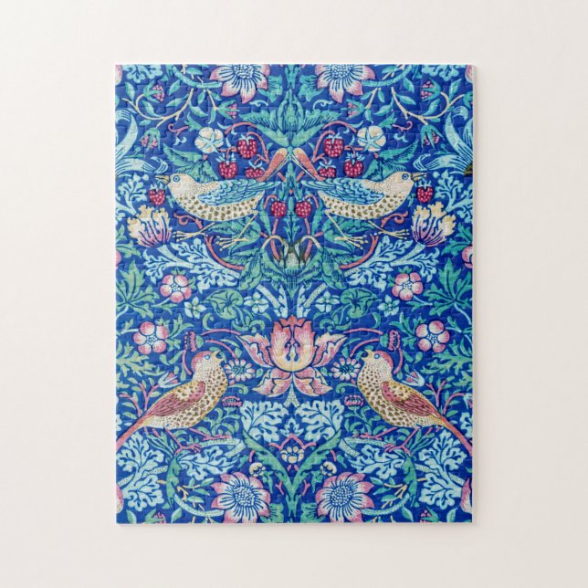 Quebra-cabeça Strawberry Thef Blue, William Morris (Vertical)