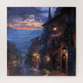 Quebra-cabeça Stroll noturno na aldeia italiana