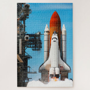 Quebra-cabeça STS-135 Atlântida de Shuttle Espacial Saindo
