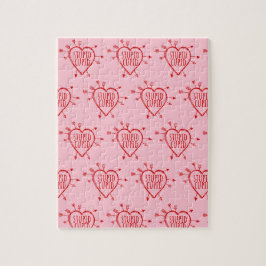 Quebra-cabeça Stupid Cupid Heart With Arrows Funny Sarcastic