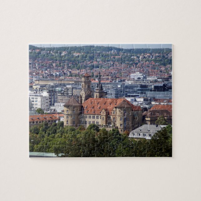 Quebra-cabeça Stuttgart Stadtansicht - Altes Schloss Postkarte (Horizontal)