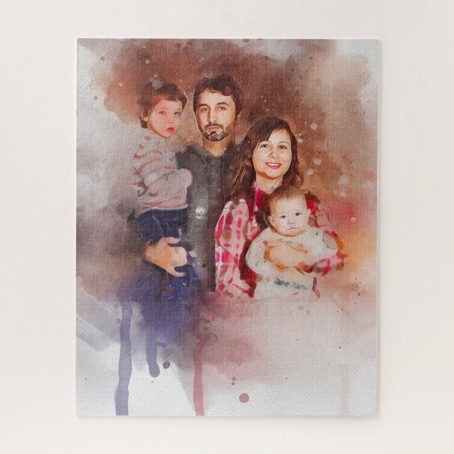 Quebra-cabeça Sua Própria Obra de Arte Enigma de Pintura Desenho (Vertical)
