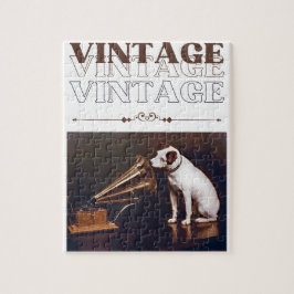 Quebra-cabeça Sua Vintagem de Voz Mestra Empilhada