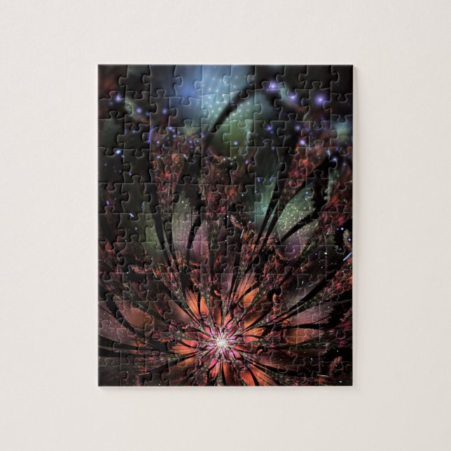 Quebra-cabeça Suave e ternura fantasia fractal flor  invita (Vertical)
