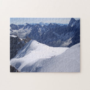 Quebra-cabeça Subindo em massa no Monte Branco, Chamonix, Franç