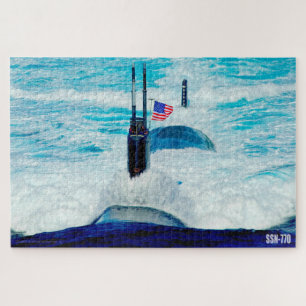 Quebra-cabeça SUBMARINO DE ATAQUE RÁPIDO DOS EUA - SSN-770 (20x3