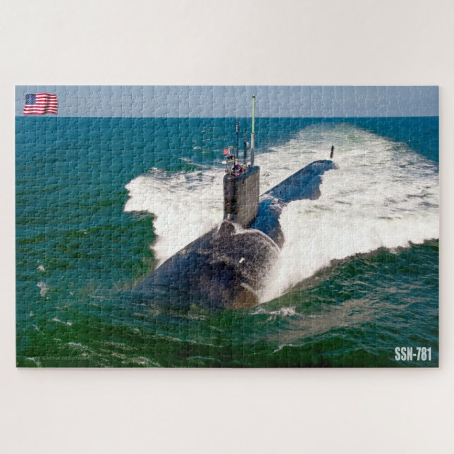 Quebra-cabeça SUBMARINO DE ATAQUE RÁPIDO DOS EUA - SSN-781 (20x3 (Horizontal)