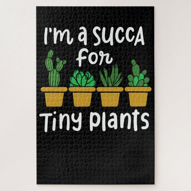 Quebra-cabeça Suculentes Plantas Pequenas (Vertical)