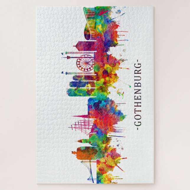 Quebra-cabeça Suecia de Gotemburgo (Vertical)