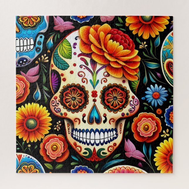 Quebra-cabeça Sugar Skull Art (Vertical)