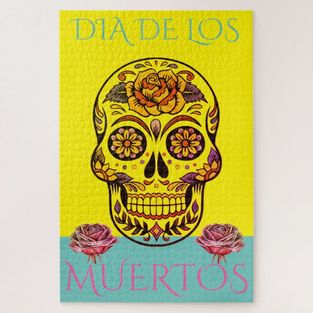 Quebra-cabeça Sugar Skull Dia De Los Muertos (Vertical)
