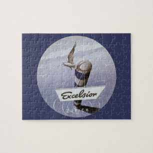 Quebra-cabeça Suiça Zurique do Hotel Excelsior viagens vintage