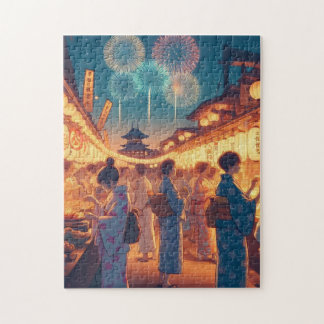 Quebra-cabeça Summer Night in Kyoto – Festival Puzzle