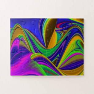 Quebra-cabeça Summerrainbow, Abstrato 3D Rainbowart