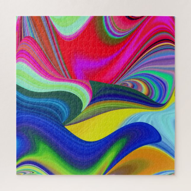 Quebra-cabeça Summerrainbow, Abstrato 3D Rainbowart (Vertical)