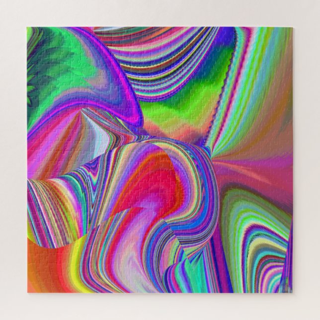 Quebra-cabeça Summerrainbow, Abstrato 3D Rainbowart (Vertical)