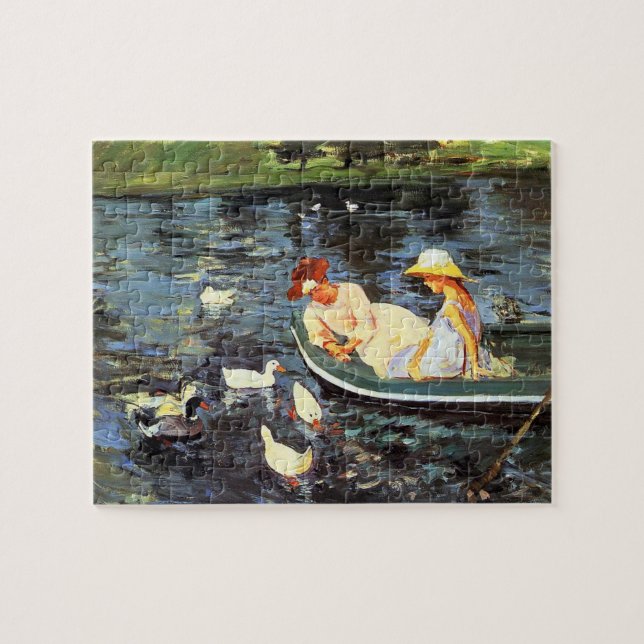 Quebra-cabeça Summertime (por Mary Cassatt) (Horizontal)