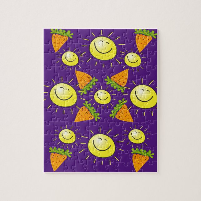 Quebra-cabeça Sun Carrots Purple (Vertical)