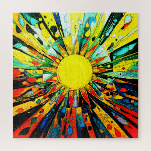 Quebra-cabeça Sun na Abstrato 910