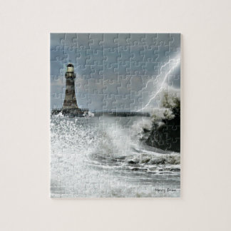 Quebra-cabeça Sunderland - cais & farol de Roker