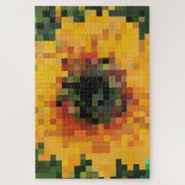 Quebra-cabeça Sunflower Bright Floral Pixel Art
