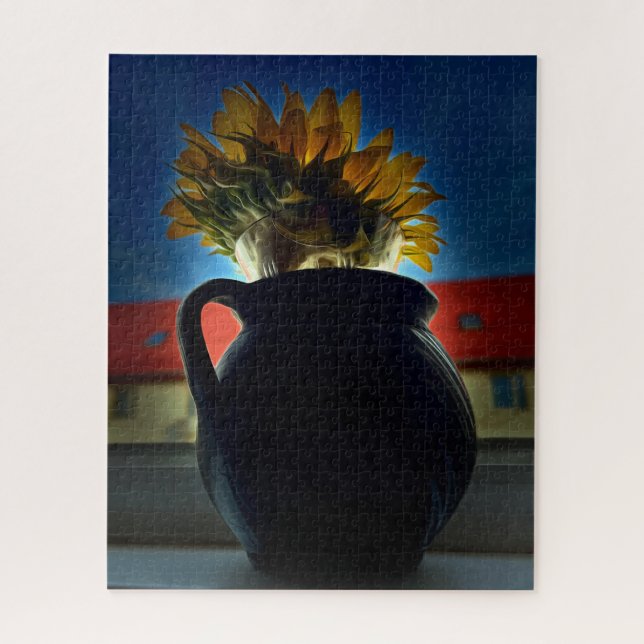 Quebra-cabeça Sunflower Vase (Vertical)