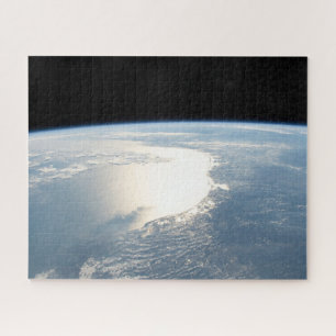 Quebra-cabeça Sunglint Reflete No Golfo Do México