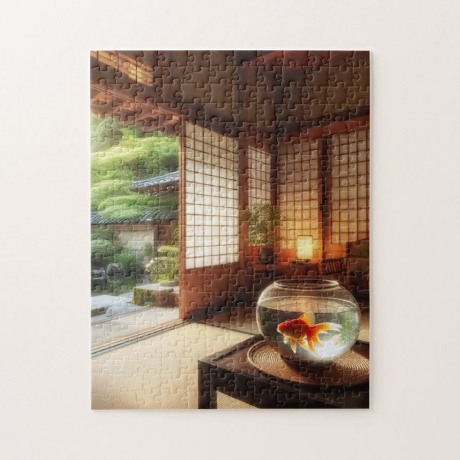 Quebra-cabeça Sunlit Goldfish – Japanese Room Puzzle (Vertical)