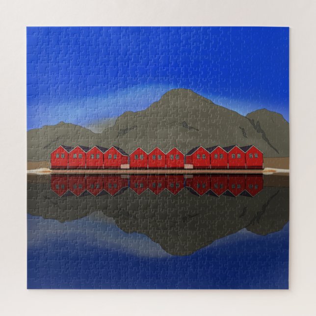 Quebra-cabeça Sunndalsøra Noruega (Vertical)