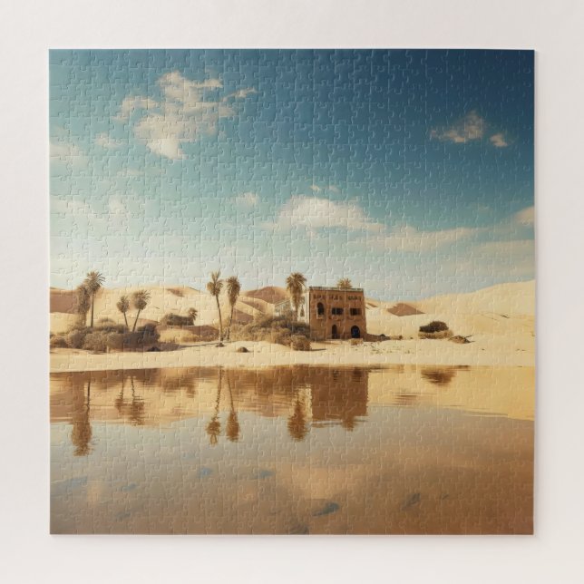Quebra-cabeça Sunny Desert Oasis (Vertical)